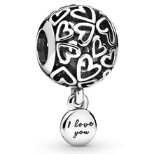 
                        
                          画像をギャラリービューアに読み込む, Pandora Jewelry Openwork Love Hearts Sterling Silver Charm - JOY2ESpree
                        
                      
