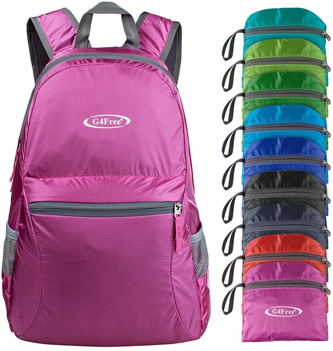 G4Free Ultra Lightweight Packable Backpack Travel Hiking Daypack Handy Foldable Water Resistant Camping Outdoor Backpack - JOY2ESpree