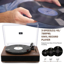 
                        
                          गैलरी व्यूवर में इमेज लोड करें, LP&amp;NO.1 Record Player, Classic Bluetooth Turntable with USB Recording - JOY2ESpree
                        
                      