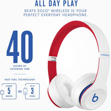 
                        
                          Load image into Gallery viewer, Beats Solo3 Wireless On-Ear Headphones - Apple W1 Headphone Chip, Class 1 Bluetooth, 40 Hours of Listening Time, Built-in Microphone - Satin Gold
                        
                      