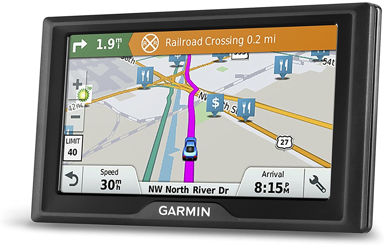 Garmin Drive 51 USA LM GPS Navigator System with Lifetime Maps, Spoken Turn-By-Turn Directions