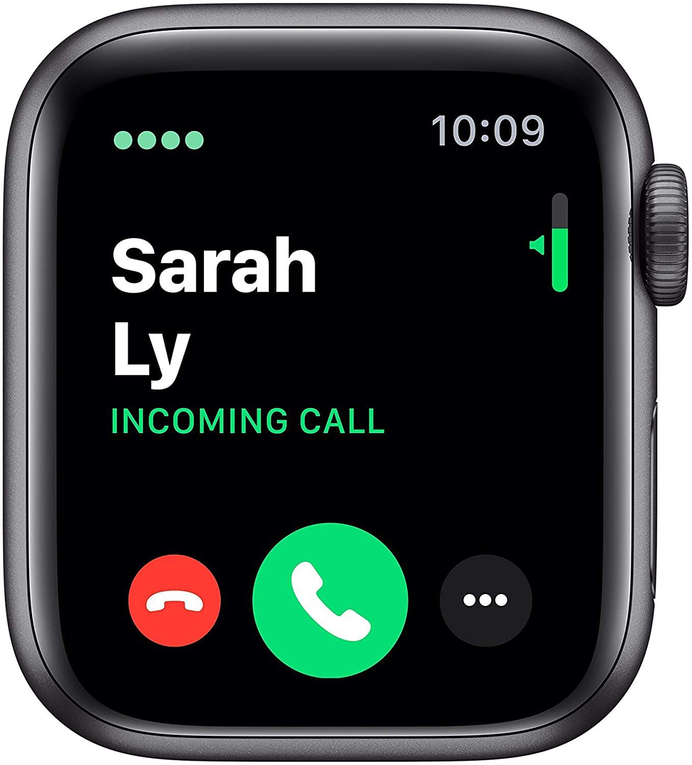 Apple Watch Series 5 (GPS + Cellular, 40MM) - Gold Aluminum Case with Pink Sand Sport Band (Renewed) - JOY2ESpree