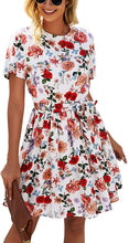 
                        
                          Cargar imagen en el visor de la galería, KIRUNDO 2021 Women’s Summer Short Sleeve Ruffle Floral Dress
                        
                      