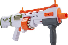 
                        
                          Load image into Gallery viewer, NERF Halo Bulldog SG Dart Blaster -- Pump-Action, Rotating 10-Dart Drum, Tactical Rails, 10 Official Elite Darts, Skin Unlock Code
                        
                      
