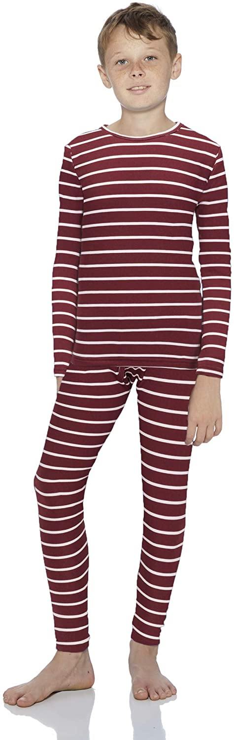 Rocky Thermal Underwear for Boys Fleece Lined Thermals Kids Base Layer Long John Set