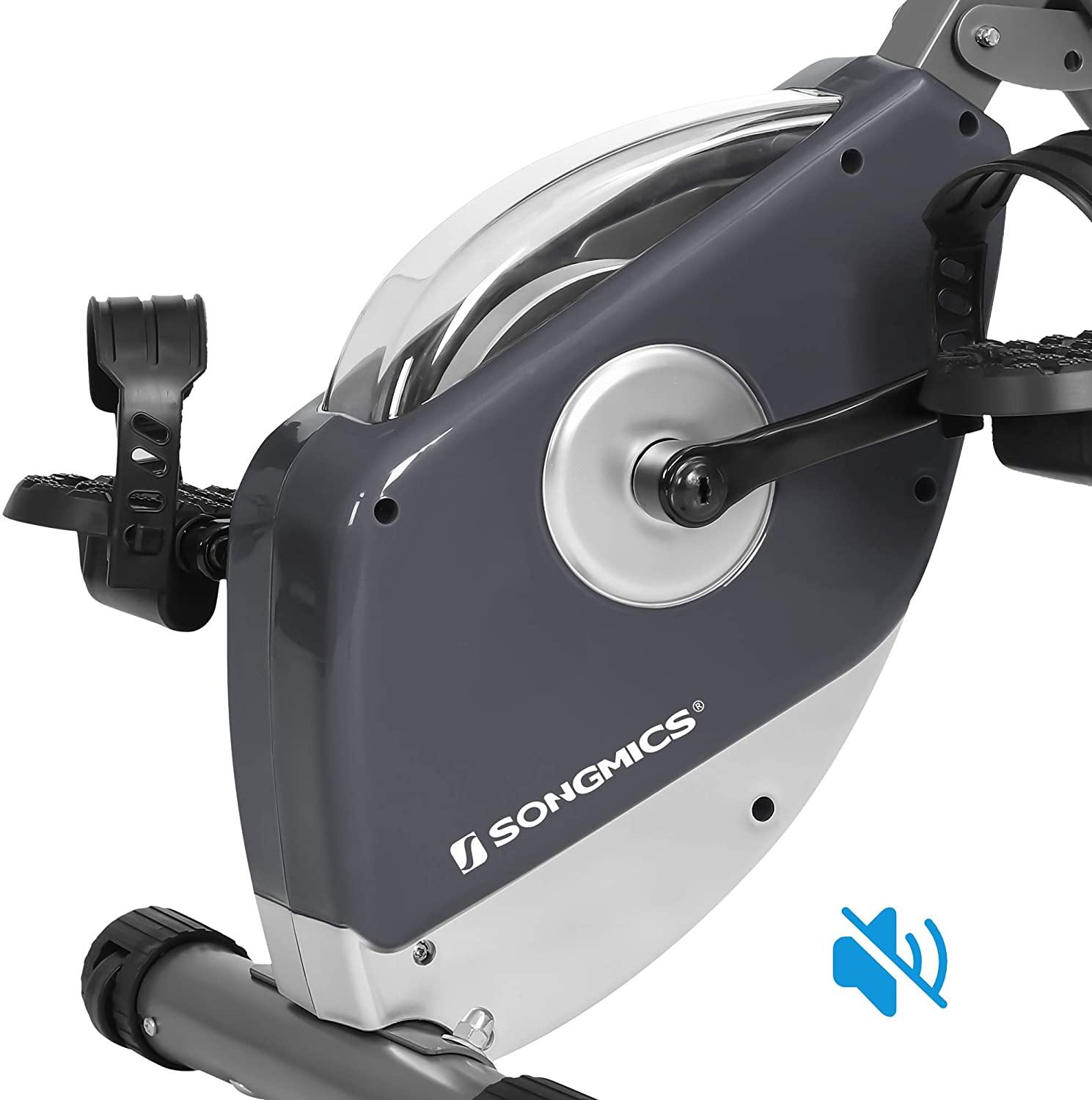 SONGMICS Exercise Bike, Foldable Indoor Cycling Bike for Fitness Workout, Phone Holder, 220 lb Max. Weight - JOY2ESpree