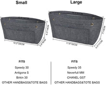 
                        
                          Muat gambar ke penampil Galeri, YIICOOLY Felt Tote Handbag Purse Organizer Insert Divider Shaper Bag in Bag
                        
                      