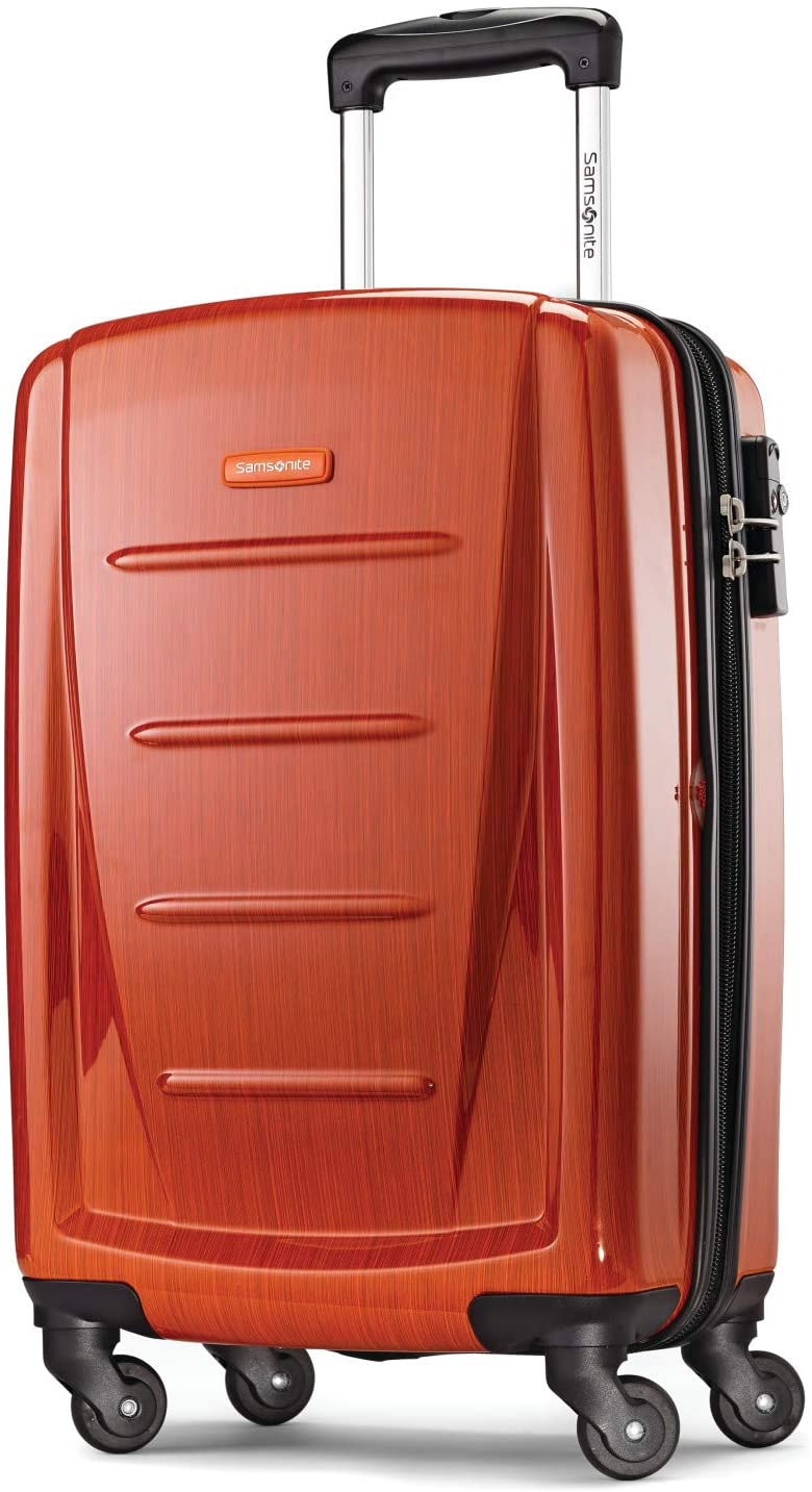 Samsonite Winfield 2 Hardside Expandable Luggage with Spinner Wheels, Charcoal, Checked-Large 28-Inch