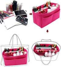 
                        
                          Cargar imagen en el visor de la galería, Felt Purse Bag Organizer Insert with zipper Bag Tote Shaper Fit Speedy Neverfull MM GM
                        
                      