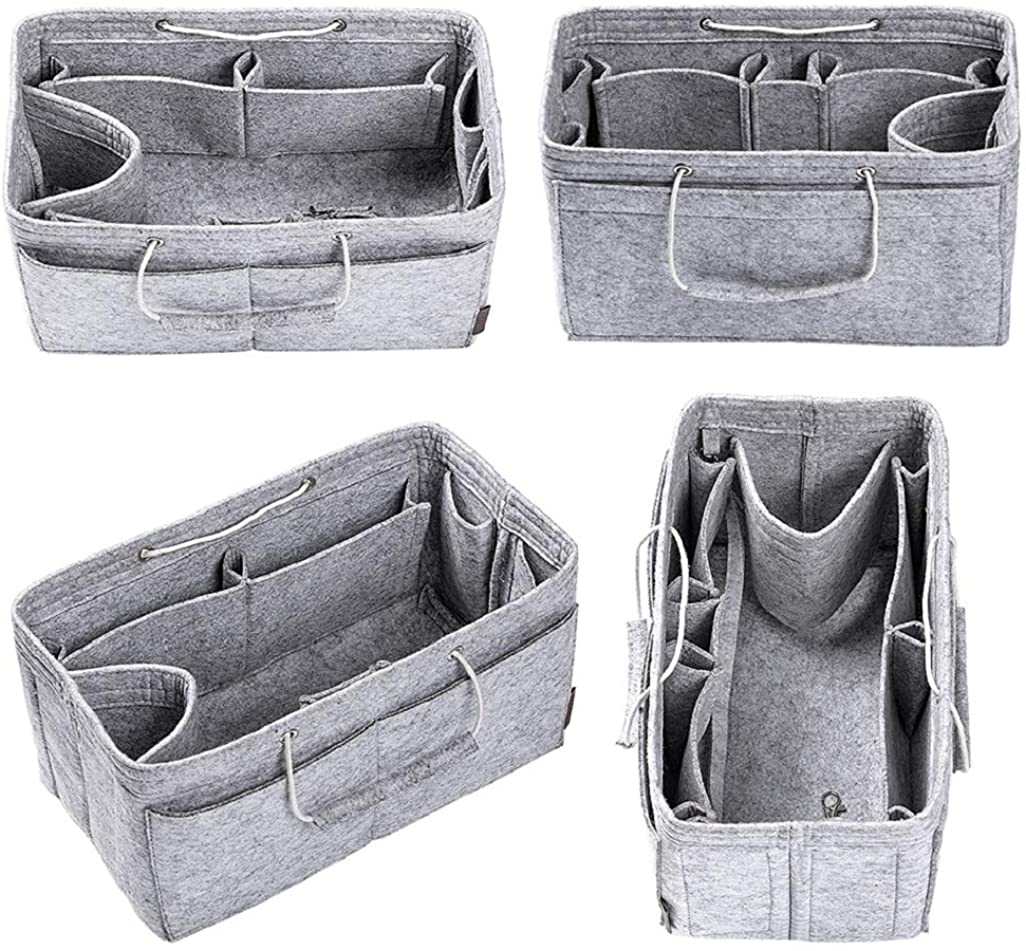 Purse Organizer, Multi-Pocket Felt Handbag Organizer, Purse Organizer Insert with Handles, Medium, Large, X-Large