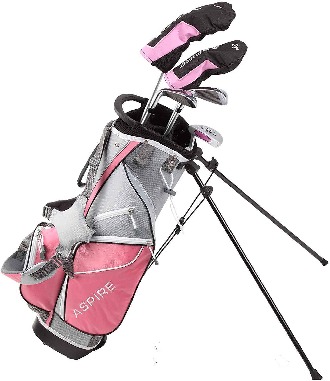 Aspire Junior Plus Complete Golf Club Set for Children, Kids - 5 Age Groups Boys and Girls - Right Hand - JOY2ESpree