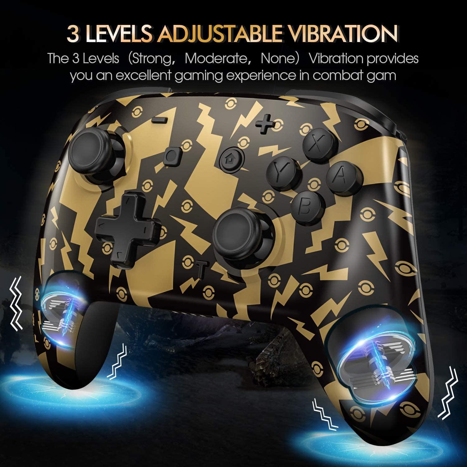 Wireless Gaming Controller for Nintendo Switch, Gamepad with Dual Vibration and Six Axis, Controller for Switch, Switch Lite, Windows XP/10/7/8/8.1 - JOY2ESpree