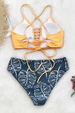 
                        
                          Load image into Gallery viewer, CUPSHE Women’s Bikini Swimsuit Floral Print Lace Up Strappy Two Piece Bathing Suit
                        
                      