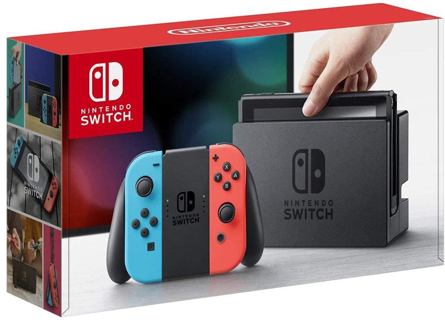 Newest Nintendo Switch Animal Crossing: New Horizons Edition with Green and Blue Joy-Con - 6.2" Touchscreen Display - JOY2ESpree