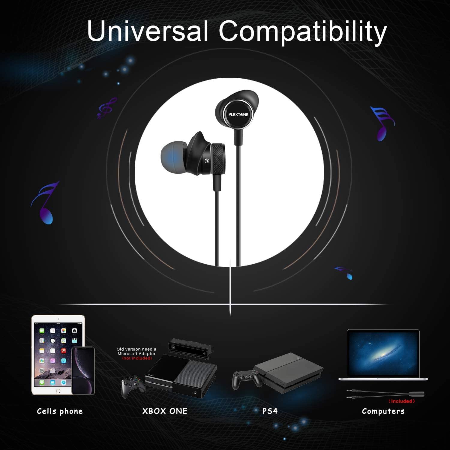 Innens 3.5 MM Wired Gaming Earphone, Noise Cancelling Stereo Bass Gaming in-Ear Earbuds - JOY2ESpree
