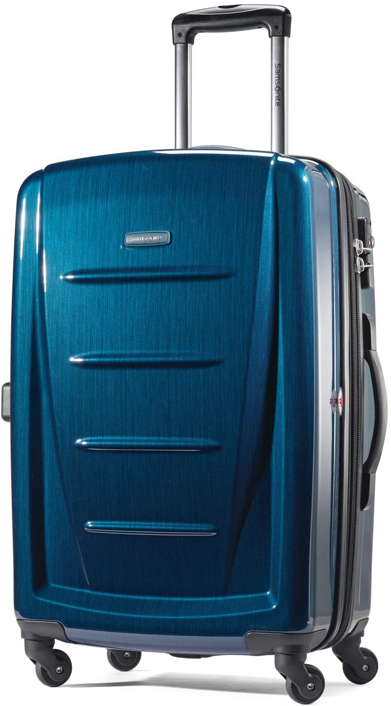 Samsonite Winfield 2 Hardside Expandable Luggage with Spinner Wheels, Charcoal, Checked-Large 28-Inch