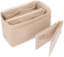 
                        
                          画像をギャラリービューアに読み込む, APSOONSELL Felt Purse Organizer Insert with Card Case, Tote Handbag Organizer Bag Insert with Zipper
                        
                      