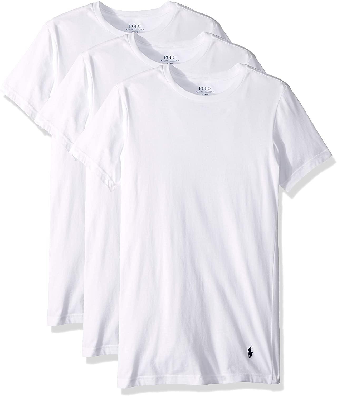 Polo Ralph Lauren Men's Slim Fit w/Wicking 3-Pack Crews