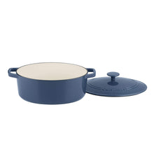 
                        
                          Muat gambar ke penampil Galeri, Cuisinart Cast Iron Casserole, 5.5 Qt Oval Covered, Enameled Provencial Blue - JOY2ESpree
                        
                      