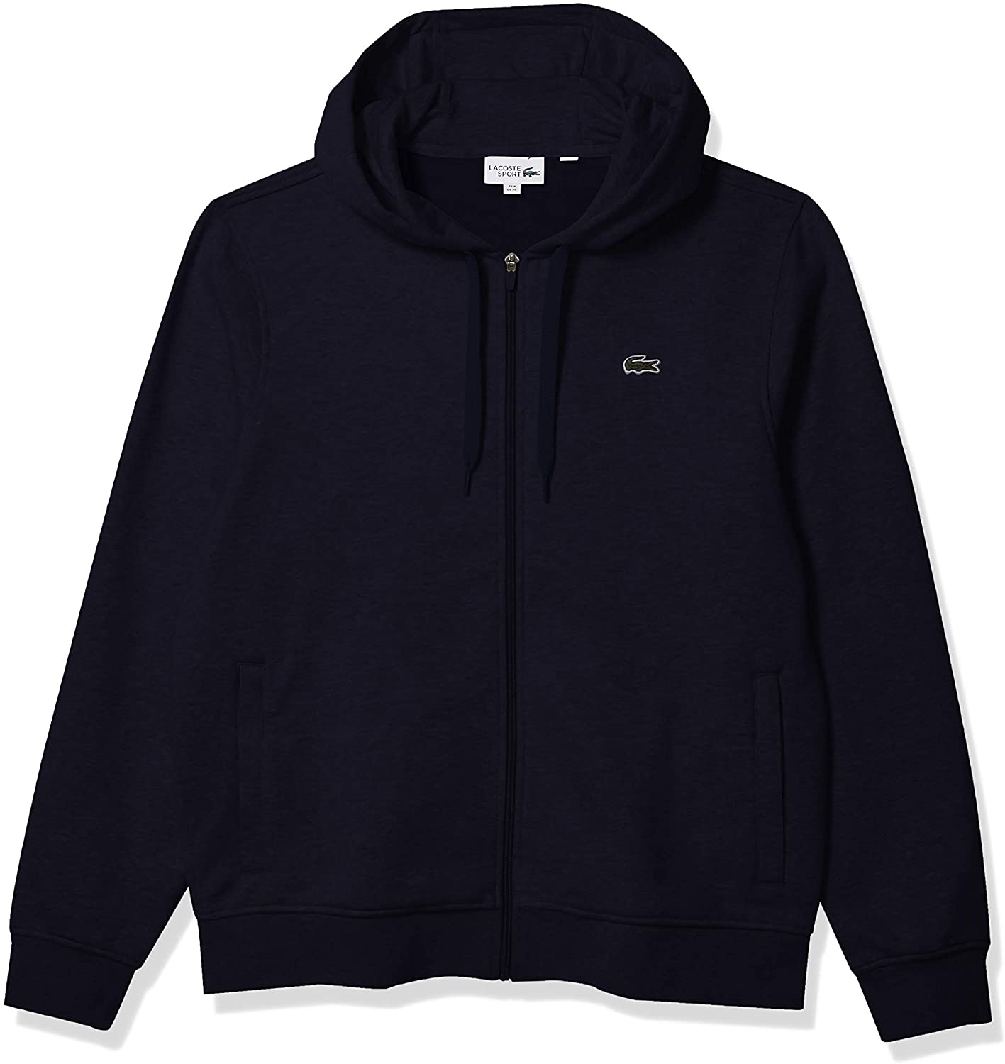 Lacoste Mens Sport Long Sleeve Fleece Full Zip Hoodie Sweatshirt