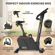 
                        
                          画像をギャラリービューアに読み込む, pooboo Magnetic Exercise Bike Upright Bike Stationary with Monitor &amp; Pad holder Home Workout - JOY2ESpree
                        
                      