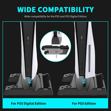 
                        
                          Muat gambar ke penampil Galeri, NexiGo PS5 Accessories Stand with Cooling Station for Playstation 5 Disc &amp; Digital Editions - JOY2ESpree
                        
                      