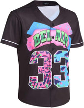 
                        
                          Muat gambar ke penampil Galeri, MOLPE 90s Hip Hop Clothing for Men and Women, Unisex Bel Air 23 Baseball Jersey, Mens Printed Urban Shirts for Party
                        
                      