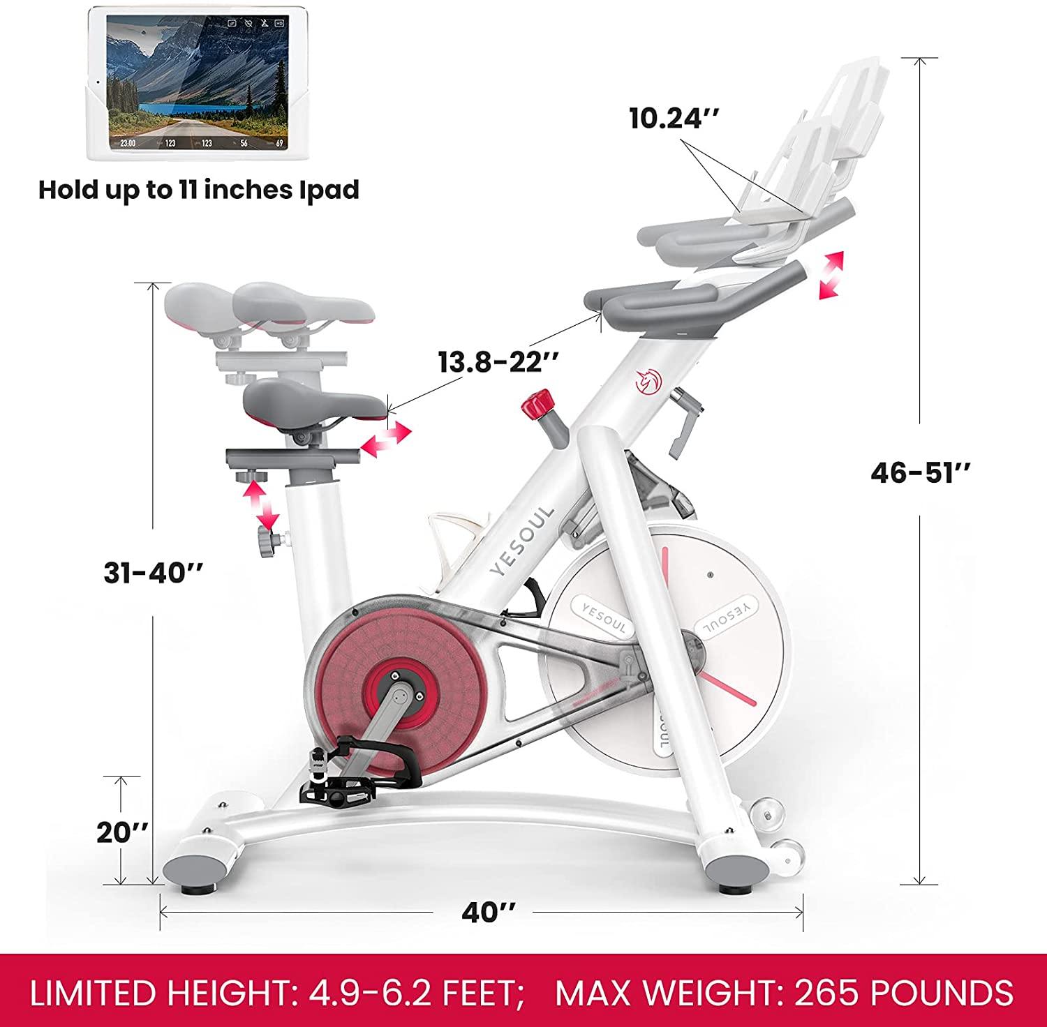 YESOUL Smart Connect Exercise Spin Bike Stationary with Bluetooth Armband - JOY2ESpree