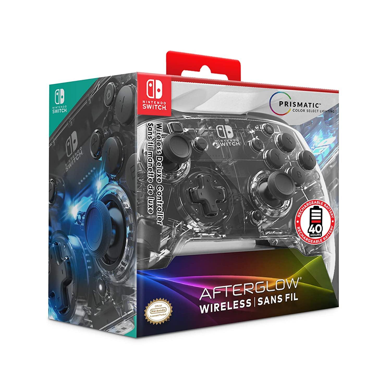 Afterglow Prismatic LED Deluxe Wireless Controller: Multicolor - Nintendo Switch - JOY2ESpree