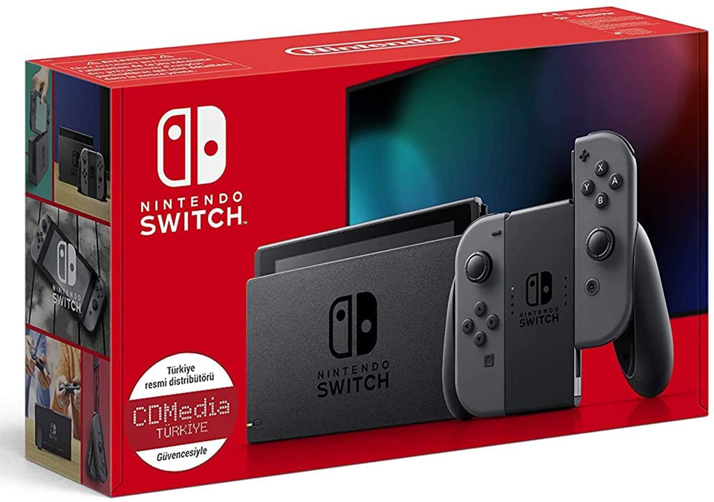Newest Nintendo Switch Monster Hunter Rise Deluxe Edition System with Gray Joy-Con - 6.2" Touchscreen LCD Display - JOY2ESpree
