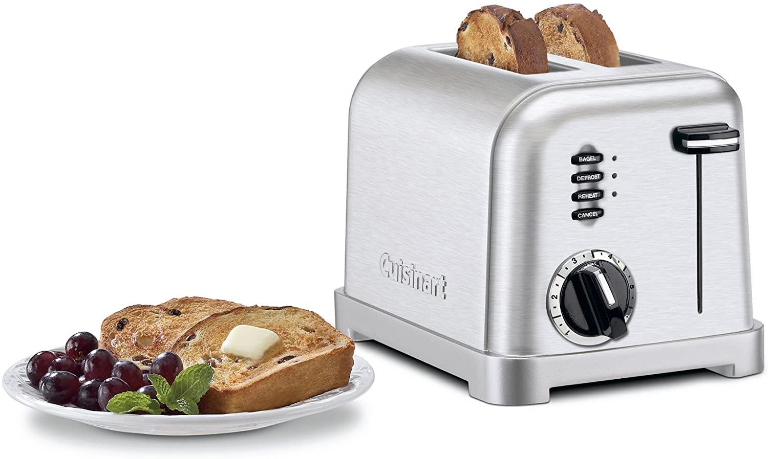Cuisinart CPT-180P1 Metal Classic 4-Slice toaster, Brushed Stainless - JOY2ESpree