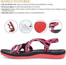 
                        
                          Muat gambar ke penampil Galeri, MEGNYA Women's Comfortable Walking Sandals with Arch Support Waterproof for Walking/Hiking/Travel/Wedding/Water Spot/Beach
                        
                      