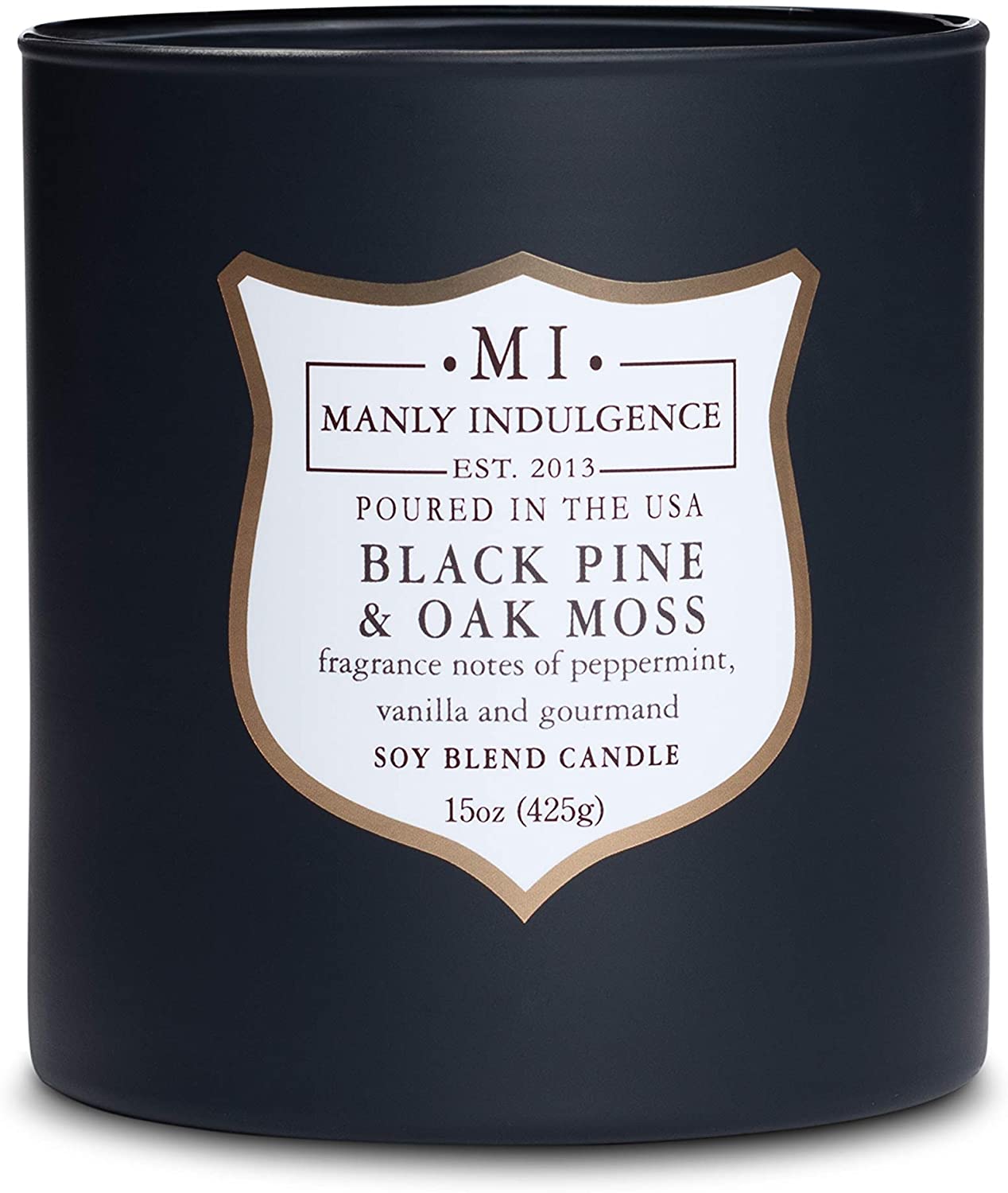 Manly Indulgence Sea Salt & Ginger Scented Jar Candle, 15 Oz, White