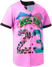 
                        
                          Muat gambar ke penampil Galeri, MOLPE 90s Hip Hop Clothing for Men and Women, Unisex Bel Air 23 Baseball Jersey, Mens Printed Urban Shirts for Party
                        
                      