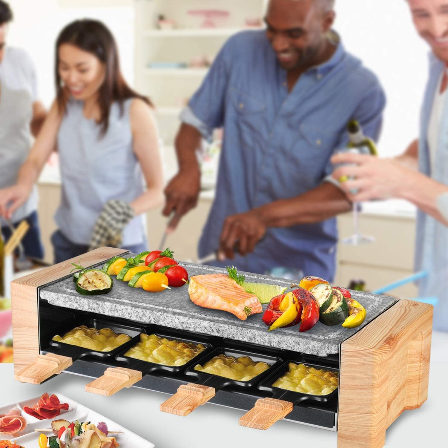 Artestia Electric Raclette Table Grill, Korean Bbq Grill, Raclette Grill 1450W Removable 2-In-1 with Grill Stone - JOY2ESpree