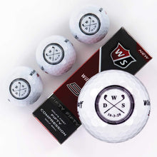 
                        
                          Load image into Gallery viewer, Buffalo BottleCraft Personalized Groomsman Golf Balls, Sleeve of 3, Wilson, Custom Designs for Groomsmen, Best Man, Ushers, Officiants - JOY2ESpree
                        
                      