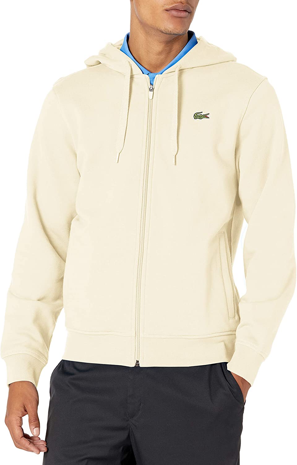 Lacoste Mens Sport Long Sleeve Fleece Full Zip Hoodie Sweatshirt