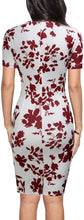 
                        
                          Load image into Gallery viewer, FORTRIC Women Printing Church Business Office Work Elegant Bodycon Pencil Dress
                        
                      