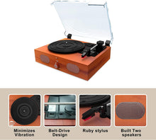 
                        
                          Muat gambar ke penampil Galeri, Record Player-13 in 1 Turntable with Speakers Vinyl Recording LP Bluetooth USB TF Card FM Radio Aux Input RCA Line Out and Headphone Jack - JOY2ESpree
                        
                      