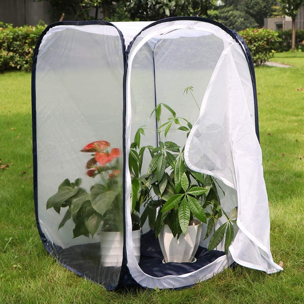 RESTCLOUD 36" Large Monarch Butterfly Habitat, Giant Collapsible Insect Mesh Cage Terrarium Pop-up 24 x 24 x 36 Inches - JOY2ESpree