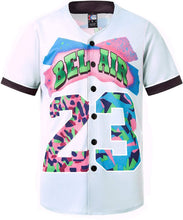
                        
                          Muat gambar ke penampil Galeri, MOLPE 90s Hip Hop Clothing for Men and Women, Unisex Bel Air 23 Baseball Jersey, Mens Printed Urban Shirts for Party
                        
                      