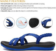 
                        
                          Muat gambar ke penampil Galeri, MEGNYA Women's Comfortable Walking Sandals with Arch Support Waterproof for Walking/Hiking/Travel/Wedding/Water Spot/Beach
                        
                      