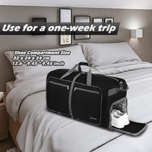 
                        
                          画像をギャラリービューアに読み込む, Gonex 150L Travel Duffel Bag Foldable Extra Large Duffle Bag XL Heavy Duty for Men Women for Luggage Shopping Gray
                        
                      