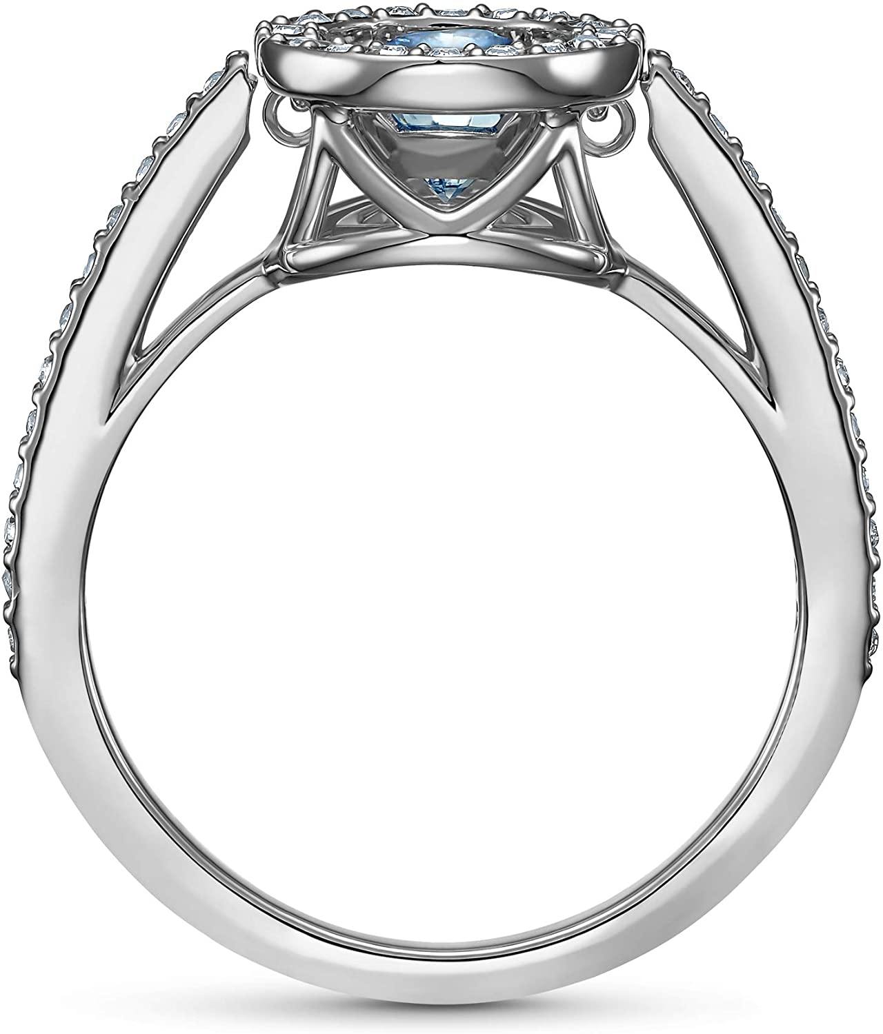 SWAROVSKI Women's Sparkling Dance Ring Collection, Rhodium Finish, Clear Crystals - JOY2ESpree