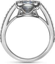 
                        
                          Load image into Gallery viewer, SWAROVSKI Women's Sparkling Dance Ring Collection, Rhodium Finish, Clear Crystals - JOY2ESpree
                        
                      