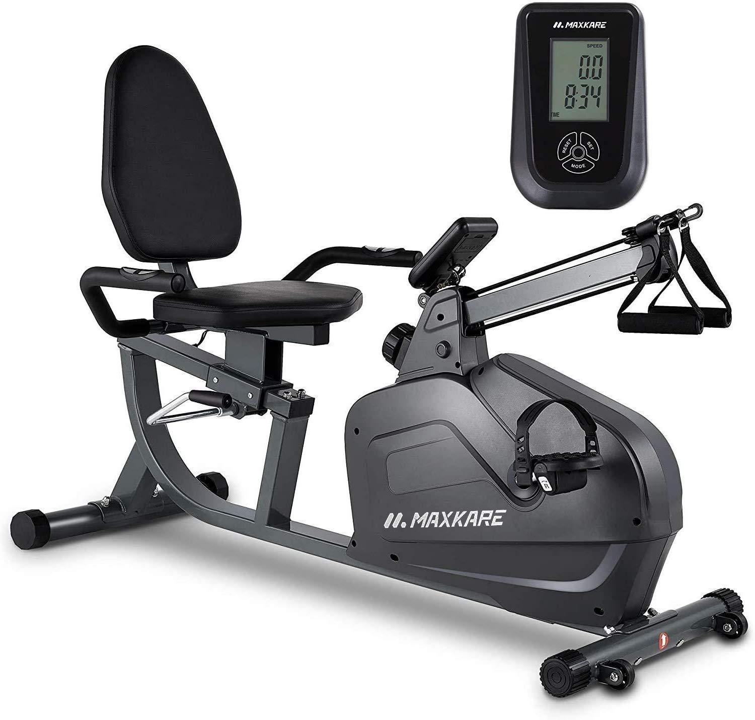 MaxKare Recumbent Exercise Bike Stationary Magnetic Indoor Cycling Bike - JOY2ESpree