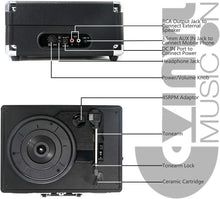 
                        
                          Muat gambar ke penampil Galeri, Retro Record Player for 33/45/78 RPM Vinyl Records,Bluetooth Belt-Drive Turntable - JOY2ESpree
                        
                      