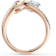 
                        
                          Load image into Gallery viewer, SWAROVSKI Women's Lifelong Heart Ring Collection, Rose Gold Tone &amp; Rhodium Finish, Clear Crystals - JOY2ESpree
                        
                      