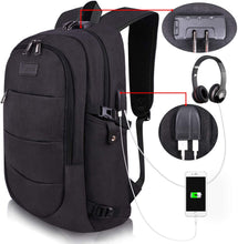 
                        
                          Load image into Gallery viewer, Travel Laptop Backpack Water Resistant Anti-Theft Bag with USB Charging Port
                        
                      