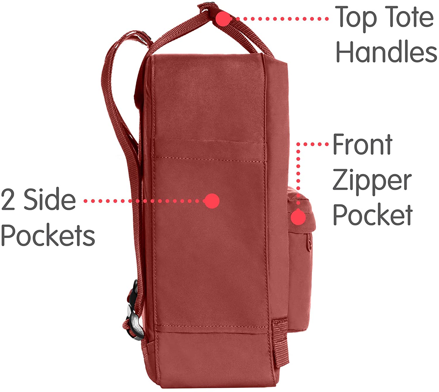 Fjallraven, Kanken Classic Backpack for Everyday, Ox Red